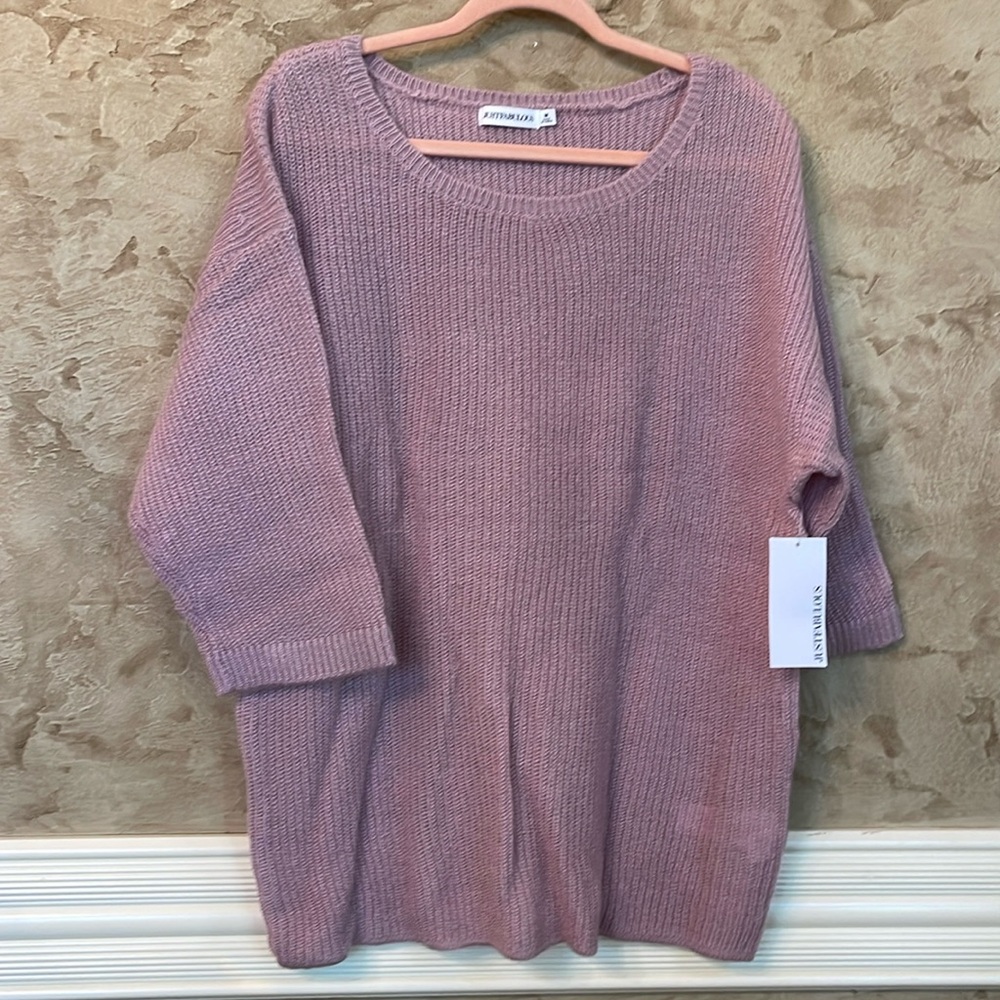 JustFabulous pinkish purple sweater. Size M